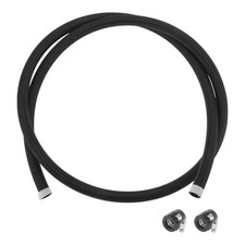 AN-10 Fuel Line Kit 6.56Ft with 2 Pcs Black Clamps 1 Set