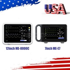 7/12 inch Patient Monitor ICU CCU Vital Sign NIBP RESP TEMP SPO2 PR ECG