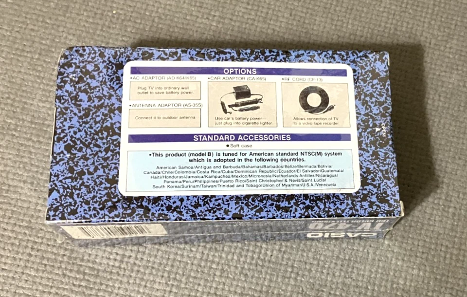 NEW Sealed Casio TV-470BX Handheld Pocket LCD Color Television - Image 2 of 4