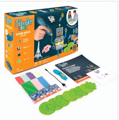 3Doodler Start Super Mega Pen Set Wireless 3D Printing Kid Safe w/ Plastic