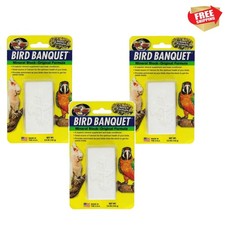 Bird Banquet Mineral Block, 3 Pack of 5 Ounces each, Seed Formula