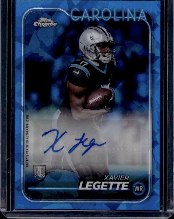 2024 Topps Chrome Sapphire Xavier Legette - Rookie Auto