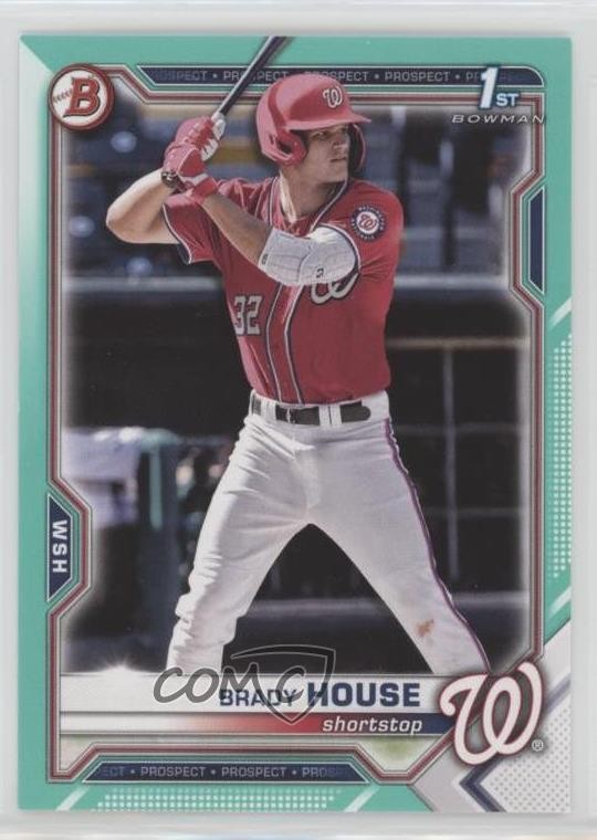 2021 Bowman Draft Aqua 197/199 Brady House #BD-186 11rg