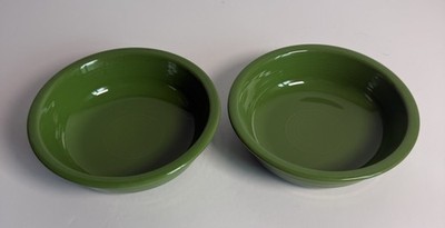 Fiestaware Shamrock 19oz Cereal Bowls Set of 2 7  Fiesta HLC USA Green