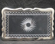 XD13127 VERY COOL VINTAGE 1970s  ABSTRACT ARTWORK  FASHION UNISEX BELT BUCKLE