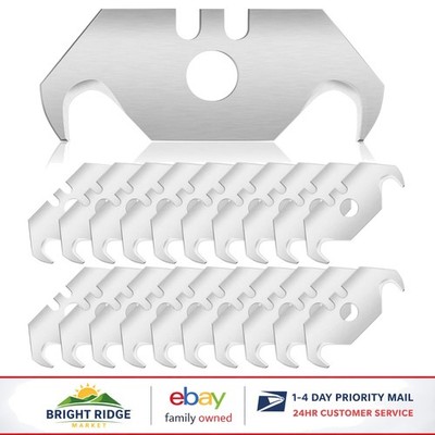 90 Pack of Utility Hook Blades for Quick and Smooth Cutting of Thick Materials