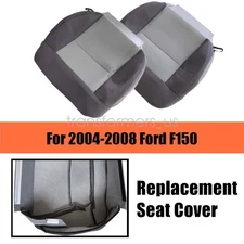 2004-2008 For Ford F150 Driver & Passenger Bottom Cloth Seat Cover Dark Gray US