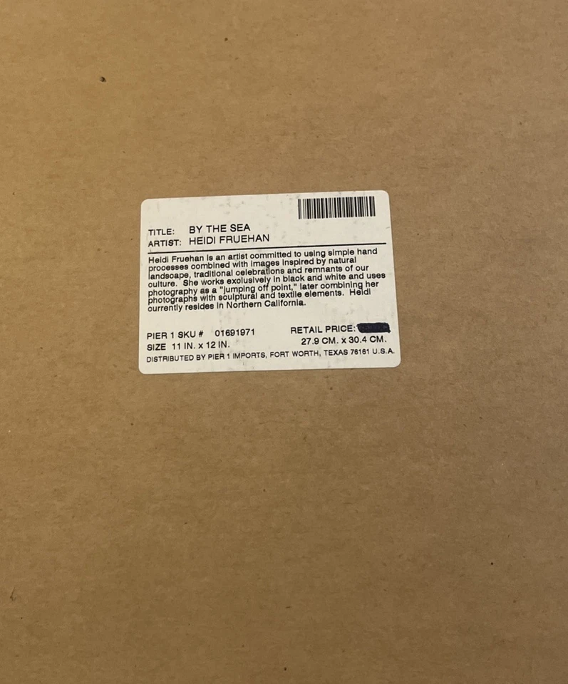 Pier1 Imports Lighthouse Matted Framed Wall Art 13x 15” Heidi Fruehan By The Sea - Image 3 of 4