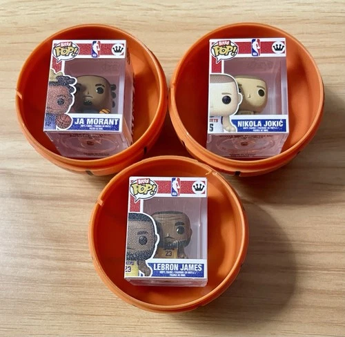 Funko Bitty Pop NBA lot(3) - Ja Morant, Nikola Jokic & Lebron James