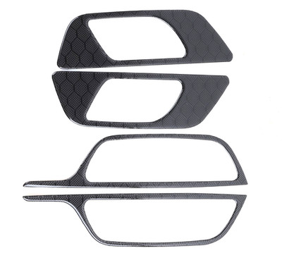 Honeycomb Real Carbon Fiber Inner Door Handle Frame Cover Fits H247 GLA X247 GLB