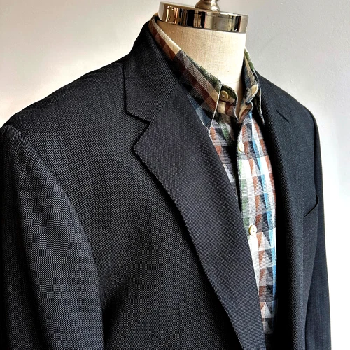 Handsome Polo Ralph Lauren 46 R Charcoal 2pc Pant Suit Italy ExtraFine Wool