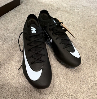 Nike Air Zoom Black/White Football Cleats Men's US 10.5 Medium D