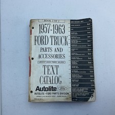 1957 - 1963 Ford Truck Master Parts And Accessories Text Catalog Manual