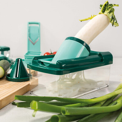 Genius Nicer Dicer Fusion Julietti inkl. Gratis Reib-Einsätze (34-tlg.) + Twist