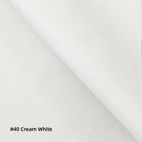 Pb040 Cushion Cover*Cream White*Faux Leather synthetic Litchi Skin Box Sofa Seat - Picture 3 of 57