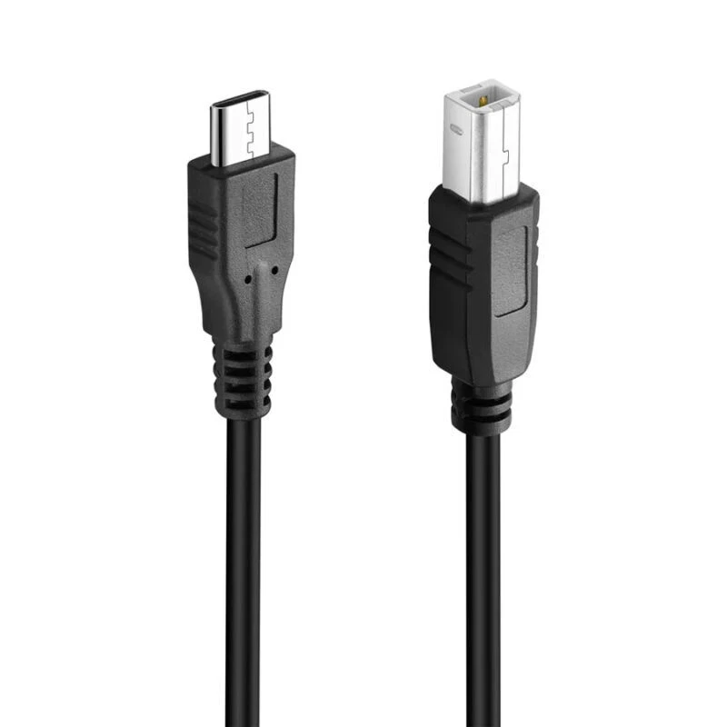 Micro USB 5 Pin to USB B 2.0 Midi Instrument/Printer Cable | Male to Male | 1m - Image 4 of 4