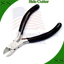 4.5" Diagonal Cutting Pliers Cable Wire Cutter Side Cutter Nippers Repair Tool