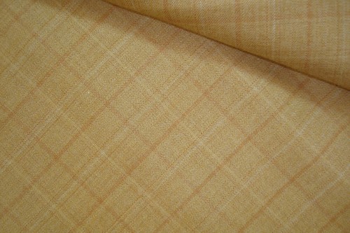 Tela de lana inglesa de 3,22 yardas traje de lujo 9 oz Super 120s caramelo a cuadros 116" BTP - Imagen 5 de 5
