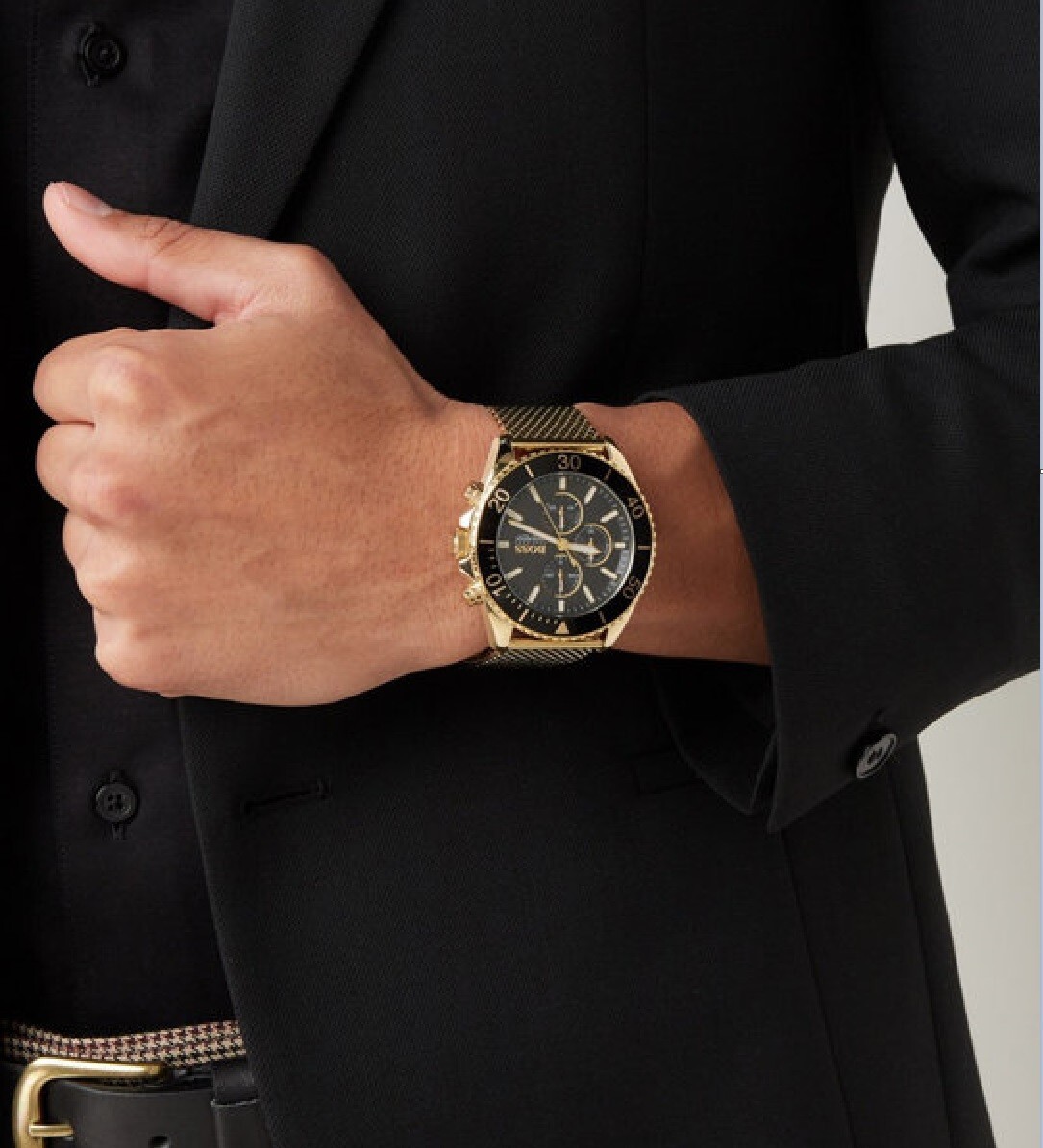 Wrist Watches Hugo Boss Ocean Edition BOSS MENS WATCH GOLD TONE