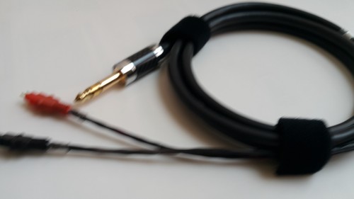 1x 6.3MM gold plug Japan Made pure copper Cable HD545 HD565 HD650 HD600 - Picture 2 of 2