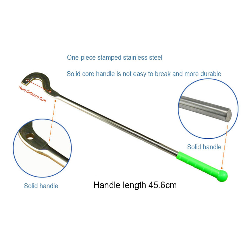 Portable Manual Water Suction Pump Hand Deep Well Water Pump Stainless Steel New