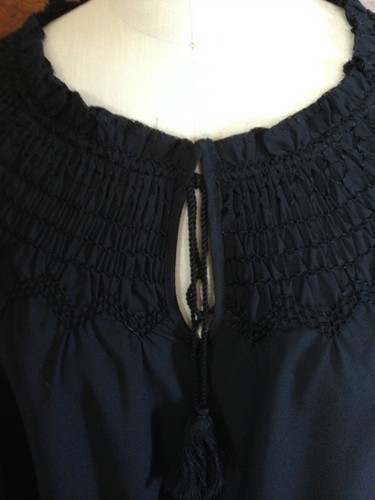 Lands End 16 NWOT Black Lightweight Flowy Long Sleeve Tunic Top - Imagen 2 de 9