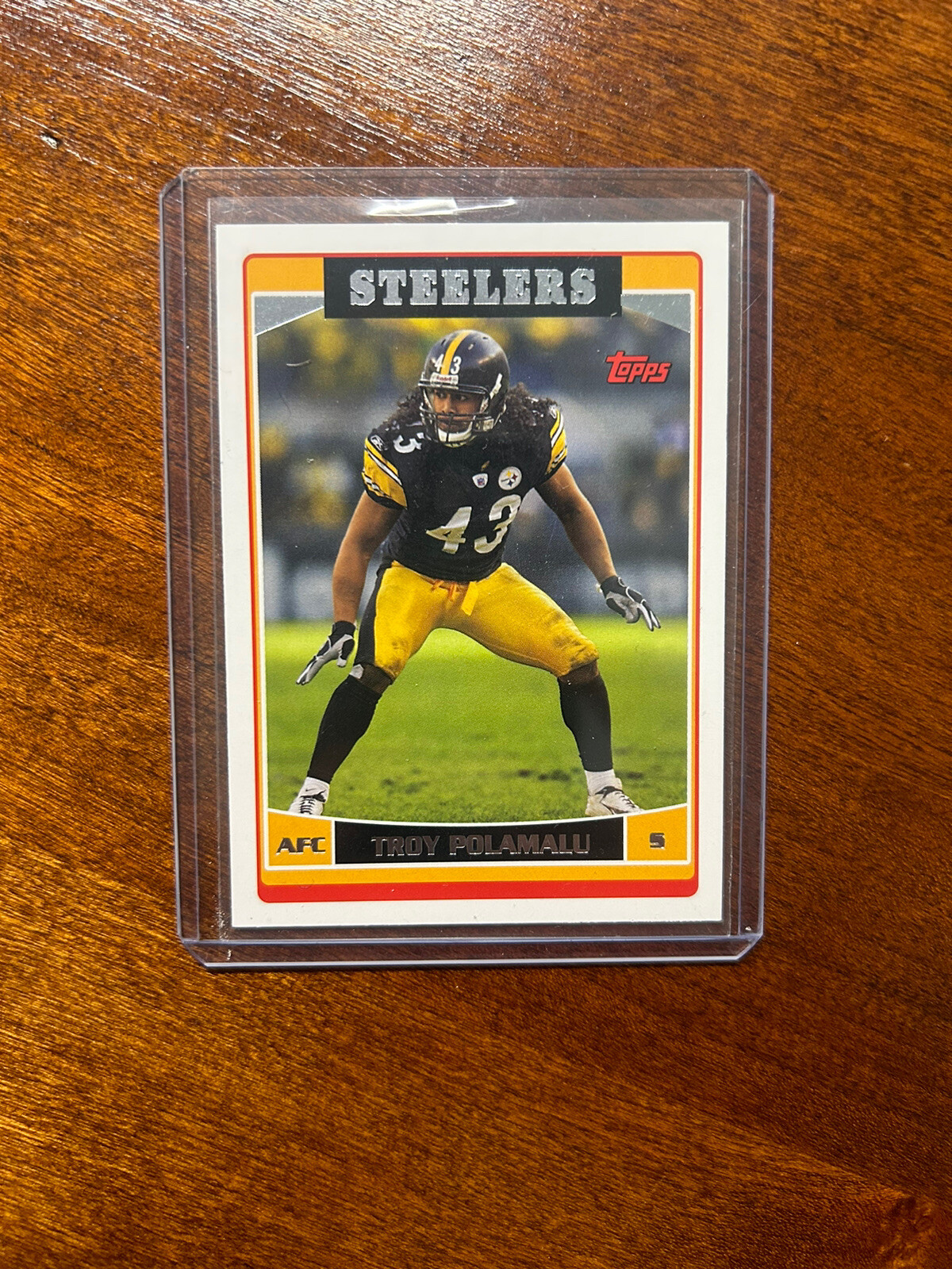 Troy Polamalu 2006 Topps #PIT1 Chrome Refractor Pittsburgh Steelers