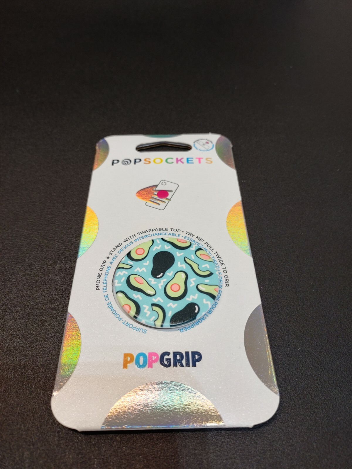 Empuñadura PopSocket Aguacate Fiesta Azul Empuñadura PopSocket Intercambiable Top ¡AUTÉNTICO!-image
