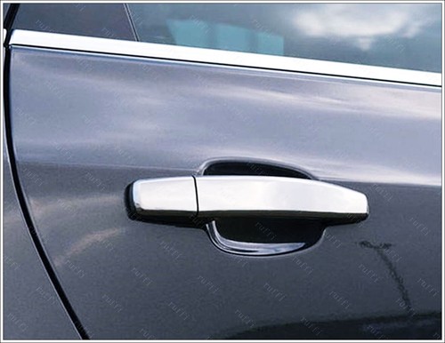 Chrome Door Handle Cover 4 door S.STEEL For VAUXHALL OPEL ASTRA H-J 2004 to 2015 - Picture 4 of 11