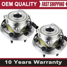 2 Front Wheel Hub Bearing 4x4 for 07-13 Chevy Silverado GMC Sierra 1500 Tahoe CW