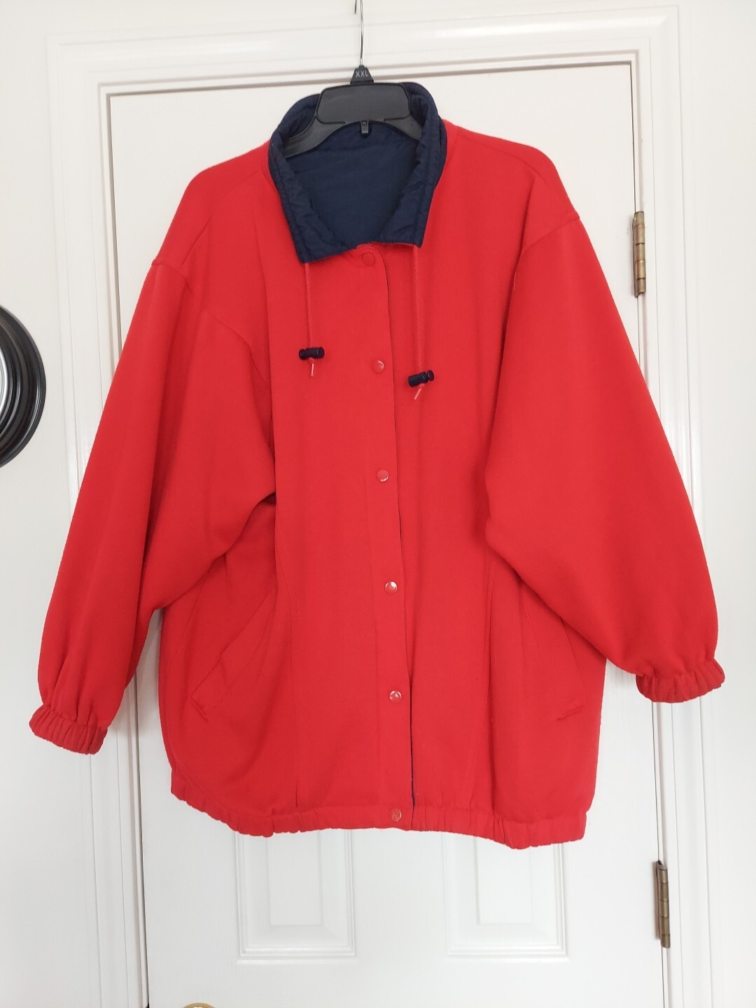 BASIC EDITIONS REVERSIBLE JACKET BLUE AND RED ONE… - image 3