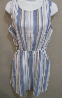 QED London Light Weight Cotton Sun Dress Size Small NWT Pockets