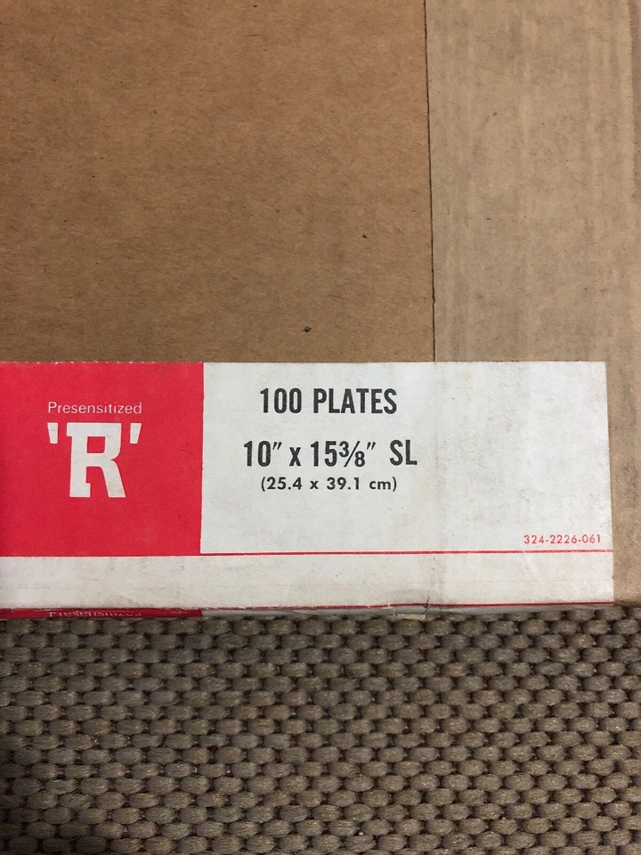 VTG 3M Brand Photo OFFSET 100 PLATES presensitized R 10"x15 3/8" EXP 6/1971 RARE - Image 3 of 4
