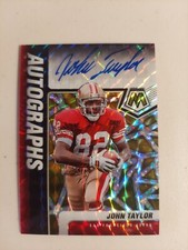 John Taylor 2021 Mosaic Black Gold Autographs 8/8 Auto 49ers #A-JOT SP 