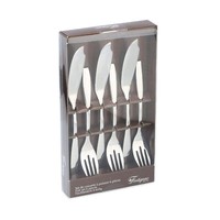 6Tlg. Edelstahl Fischbesteck FüR 3 Personen Fischgabel Fischmesser Fisch Besteck