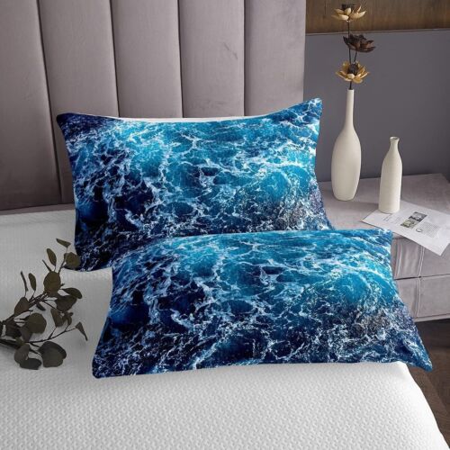 Distinctive Ocean-Themed Twin Bed Sheets with 1 Pillowcase - Perfect for Summer - Picture 7 of 8