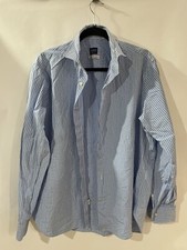 Culturata Roma made in Italy shirt tailored fit plaid size L 16.5 42