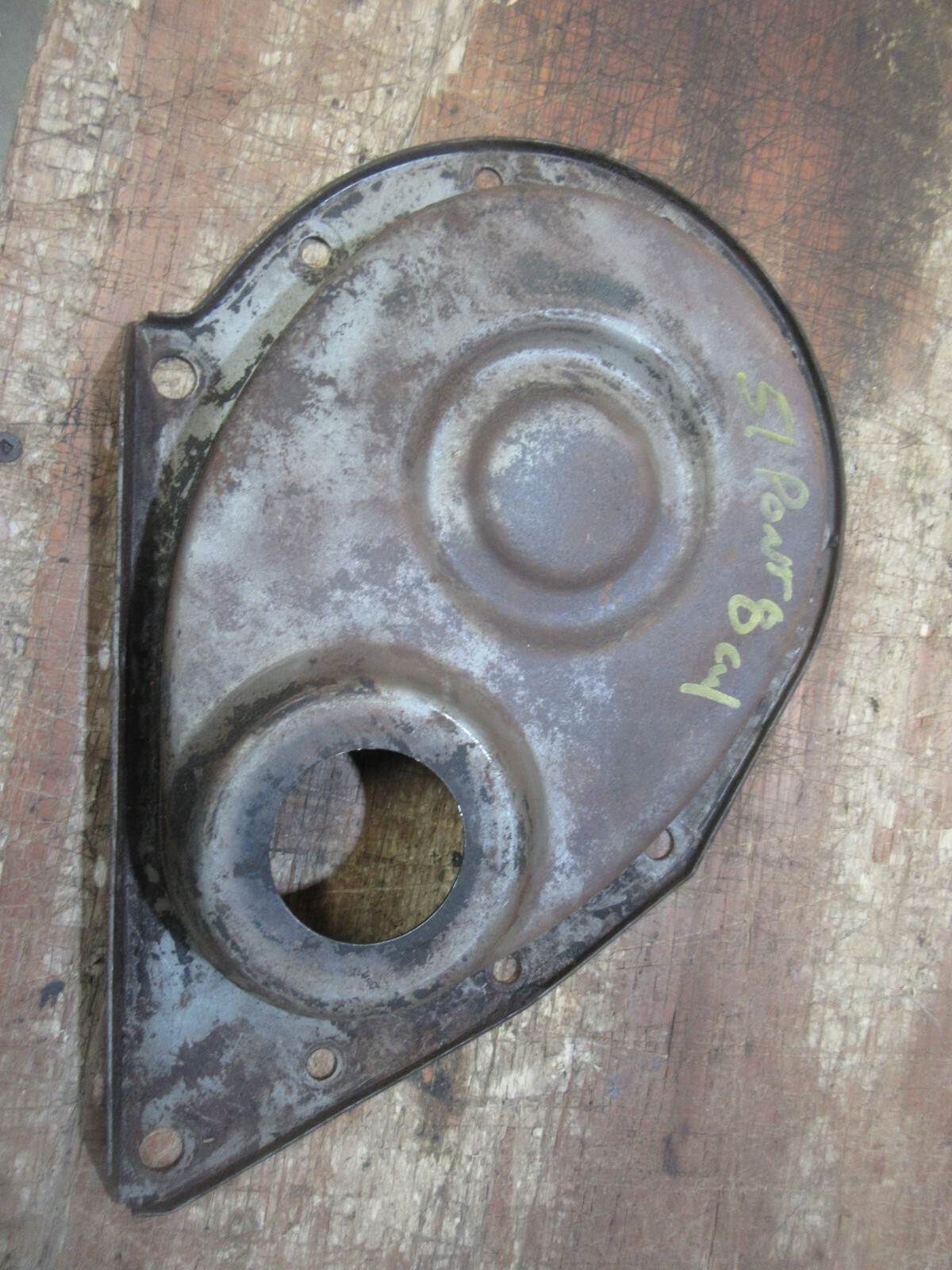 1949-1954 Pontiac straight eight engine motor front timing chain cover rat rod