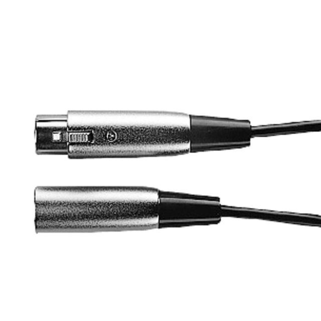 Shure C25J 25-feet Hi-flex Cable Chrome XLR Connectors D3 for sale 