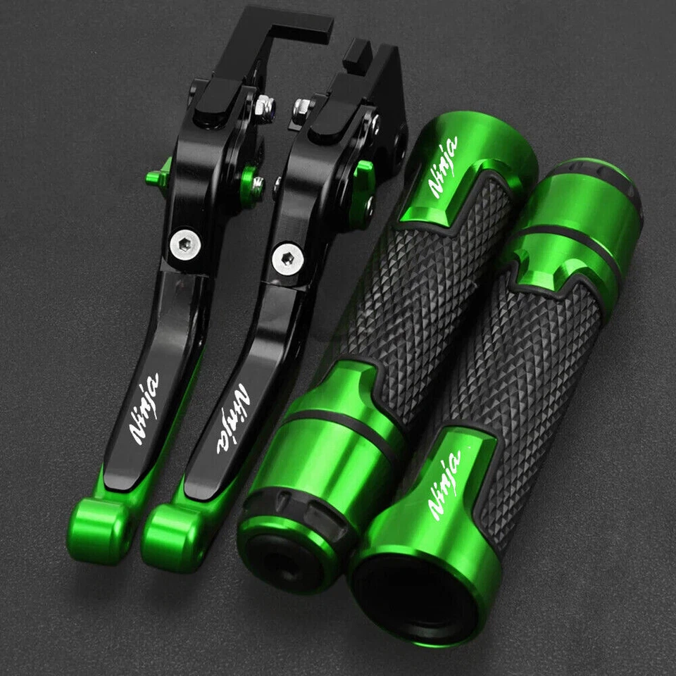 2-PCS Brake Clutch Levers Handlebar Grip For KAWASAKI NINJA 650 ZX6R ZX10R ZX14R Foto 2 de 4