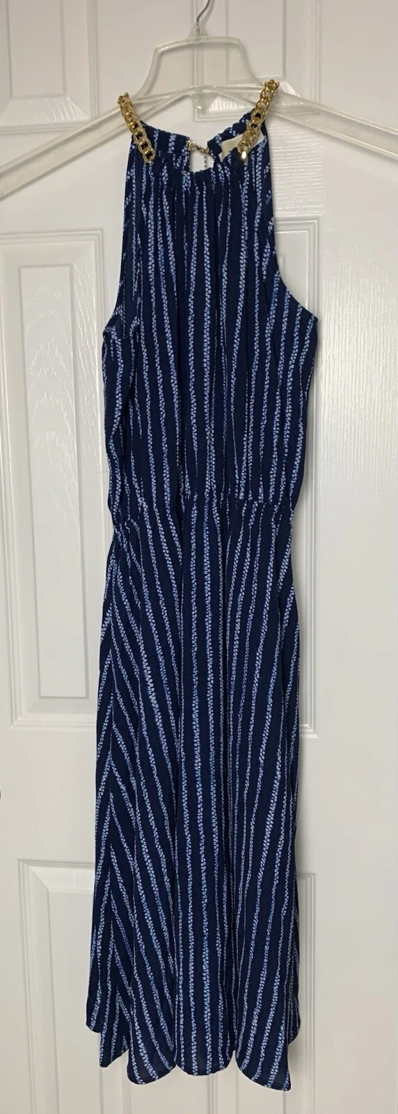 Abito donna Michael Kors nuovo con etichetta blu scollo a catena extra small XS nuovo