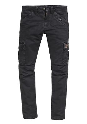 Timezone Cargo Jeans Hose Roger TZ  9091 washed black  Benito Nachfolger Neu