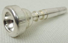 Vintage Frank Holton Co. 7C Trumpet Mouthpiece Silver Plated Clean Sanitized