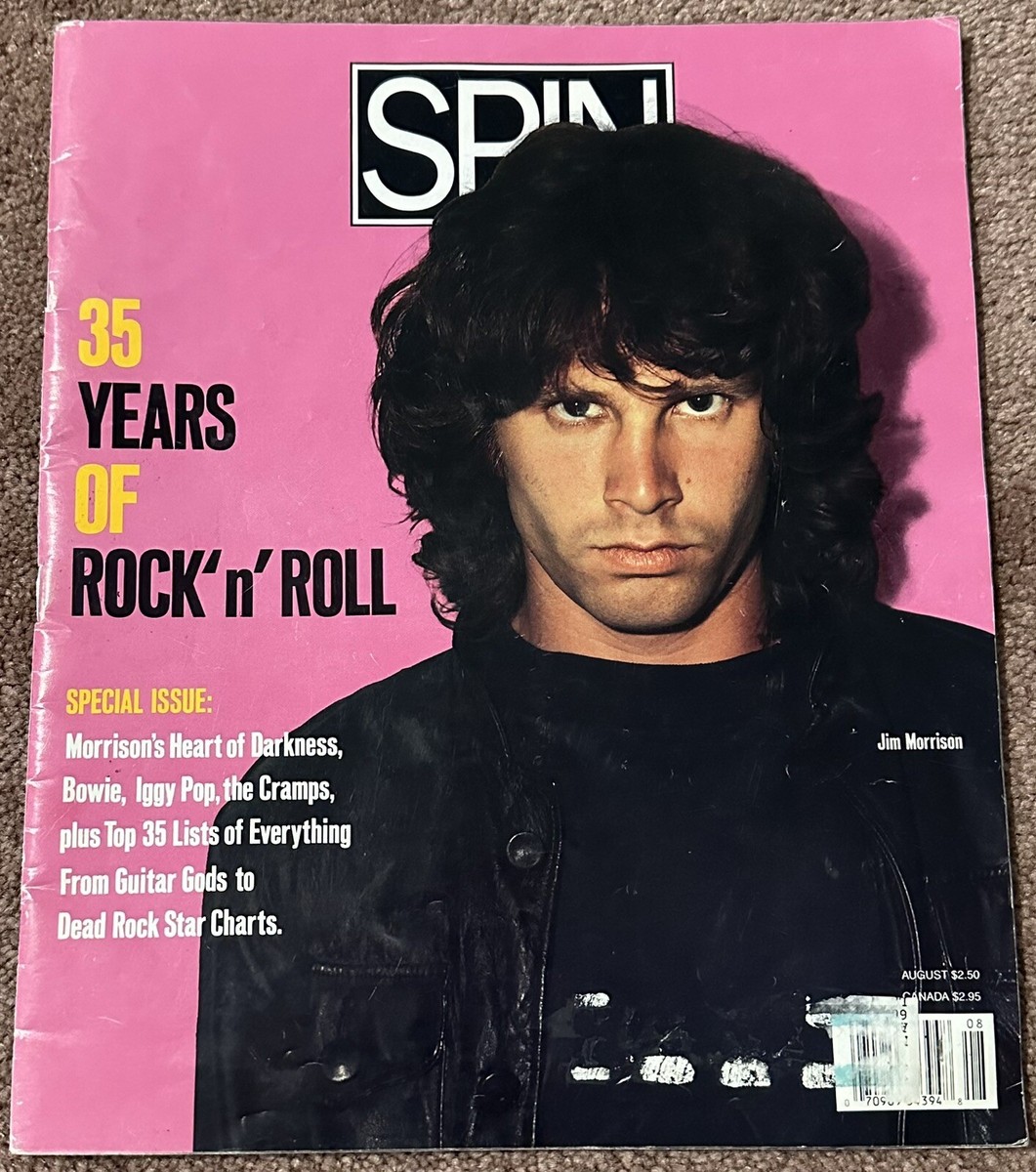 Vintage Spin Magazine: August 1990 - Jim Morrison 35 Years Of Rock