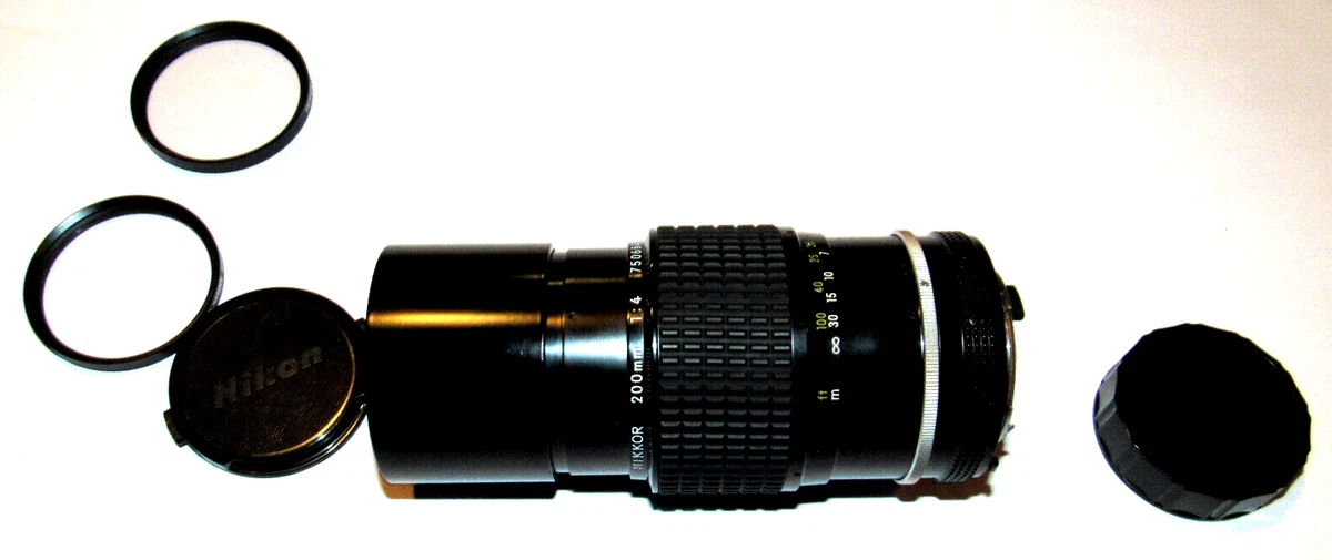 Nikon NIKKOR f/4 Camera Lenses 200mm Focal for sale | eBay