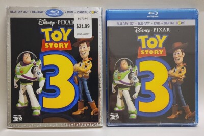 Toy Story 3 3D + Blu-Ray + DVD + Digital Copy with Slipcover