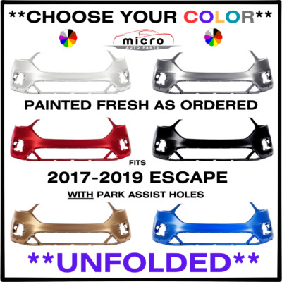 NEW FRONT BUMPER FOR 2017-2019 FORD ESCAPE PAINTED *CHOOSE YOUR COLOR* FO1014122