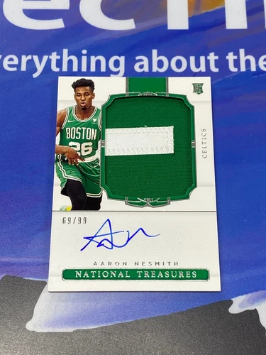 2020-21 Panini National Treasures - Rookie Patch Autographs #135 Aaron Nesmith /99 (AU, MEM, RC)