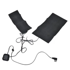 5V 2A USB Electric Heated Jacket Heating Pad Adjustable Temperature 2 In 1 DS