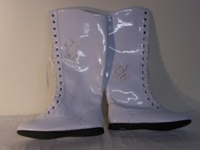 B334 Pair of Wrestling Boots signed by Ricky the Dragon Steamboat w/COA   
